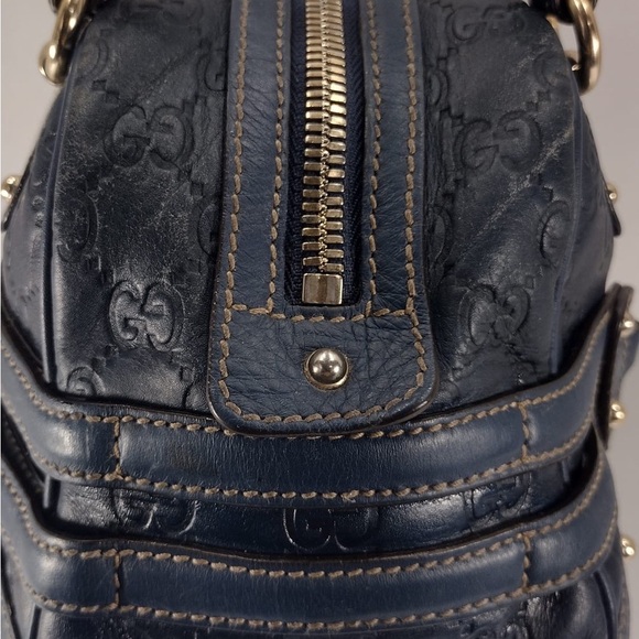 Gucci blue Leather Handbag pre owned Exellent condition - Picture 5 of 16